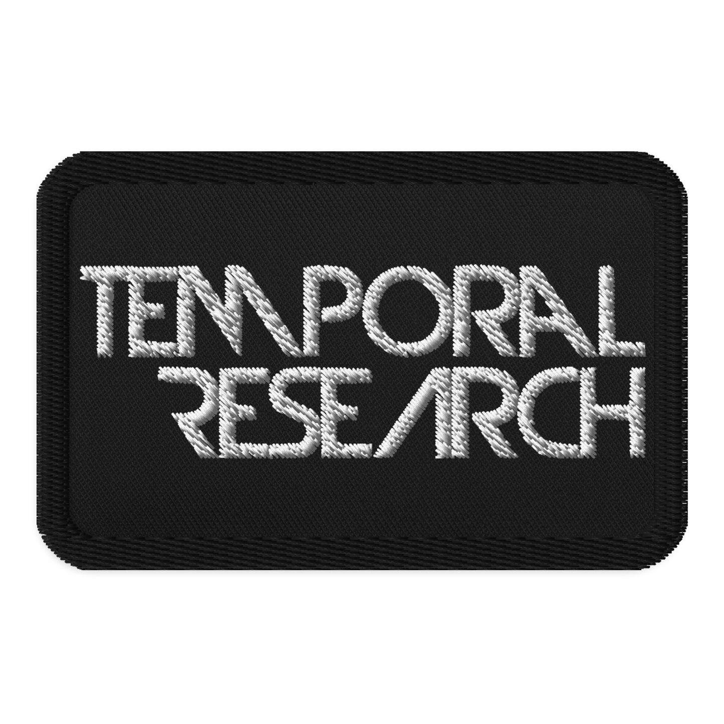 Temporal Research, Embroidered Patches - Rectangle 3.5″×2.25″