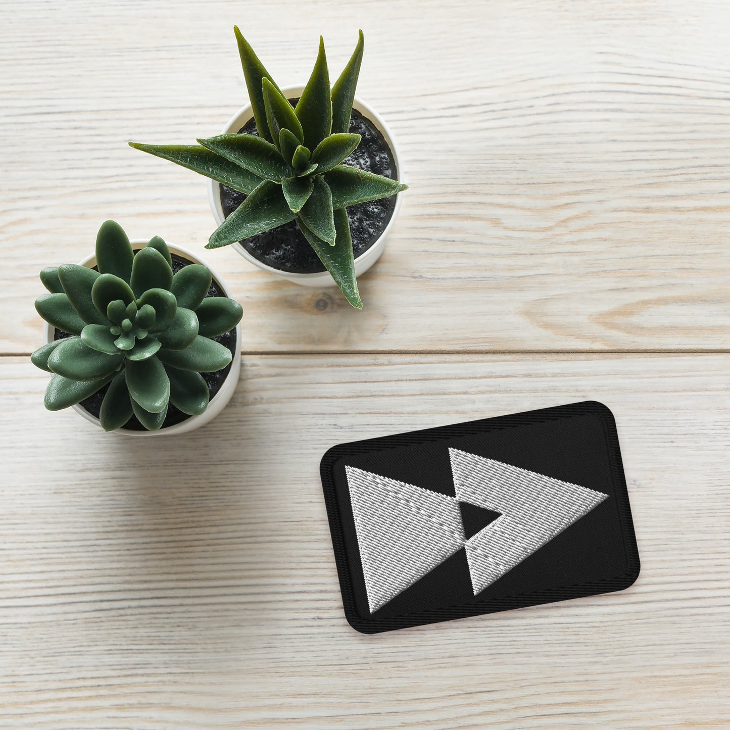 Temporal Research Graphic Logo, Embroidered patches